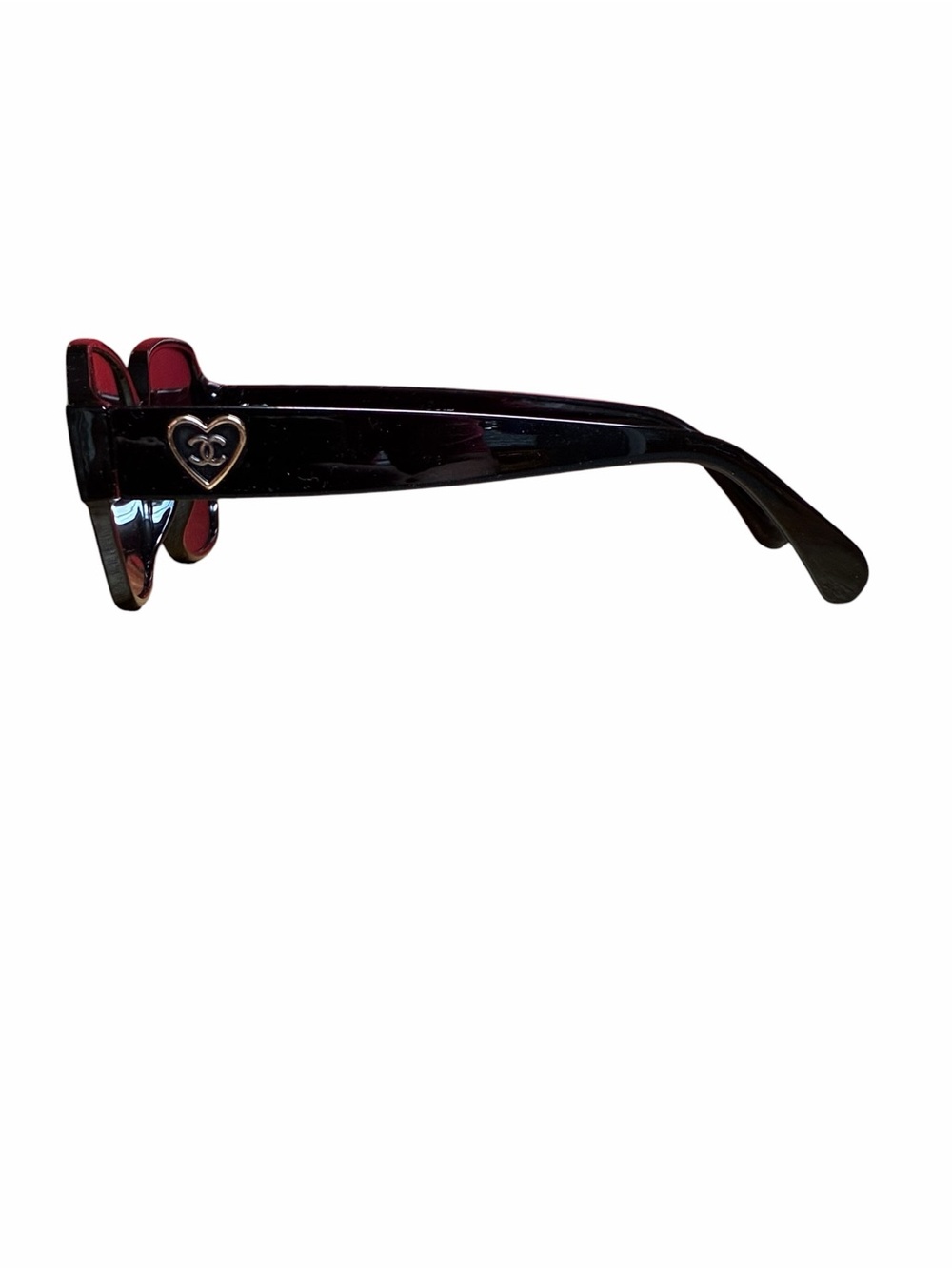 Heart Logo Black Frames Black Lens Sunglasses